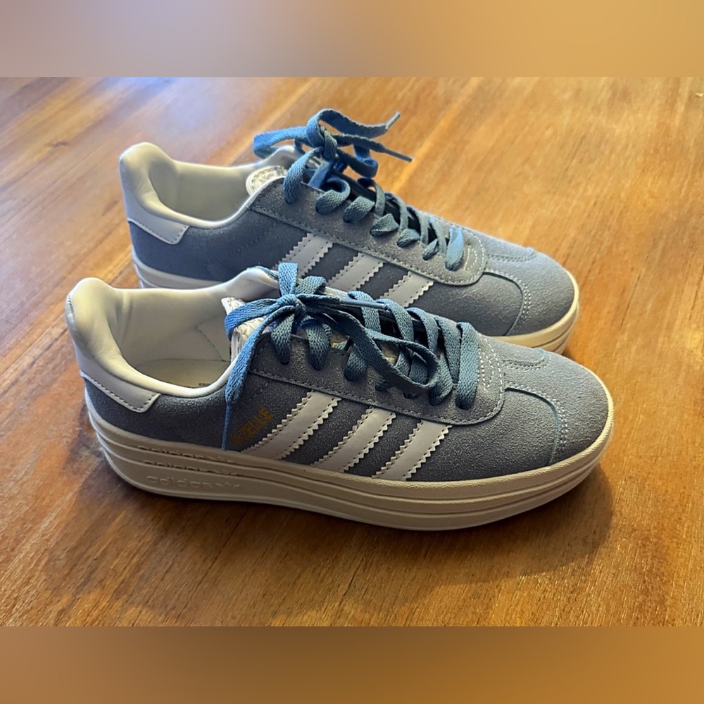 ADIDAS PLATFORM WOMENS SHOES-BLUE
